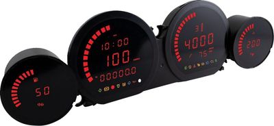 Mätare Koso HD-03 4 röd Touring 14-20