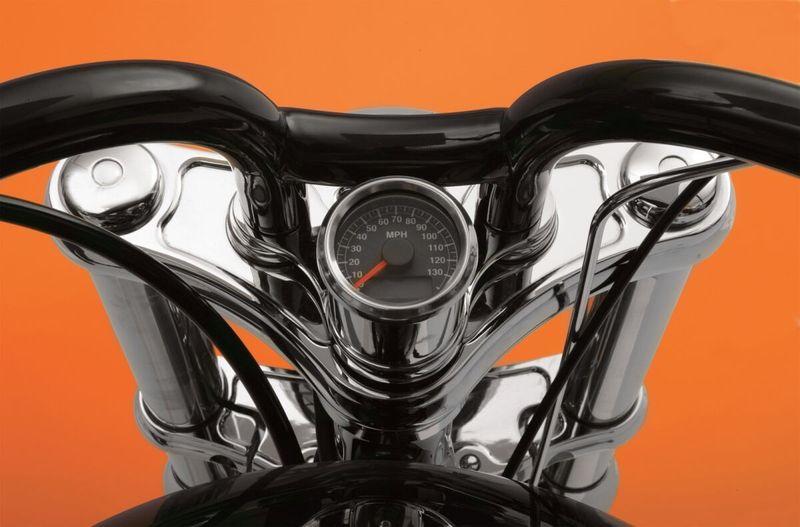 Hastighetsmätare Drag Specialties Programmable Odometer Tripmeter 1.87BLK 1.8 polerad svar