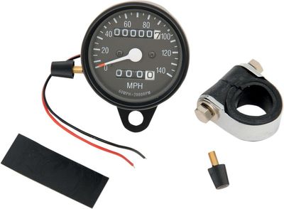 Hastighetsmätare Drag Specialties 1 Trip-meter 2.4 svart