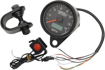 Hastighetsmätare Drag Specialties Programmable Odometer Tripmeter 2.4 H-D 86-03 svart