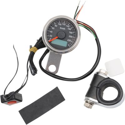 Hastighetsmätare Drag Specialties Programmable Odometer Tripmeter svart