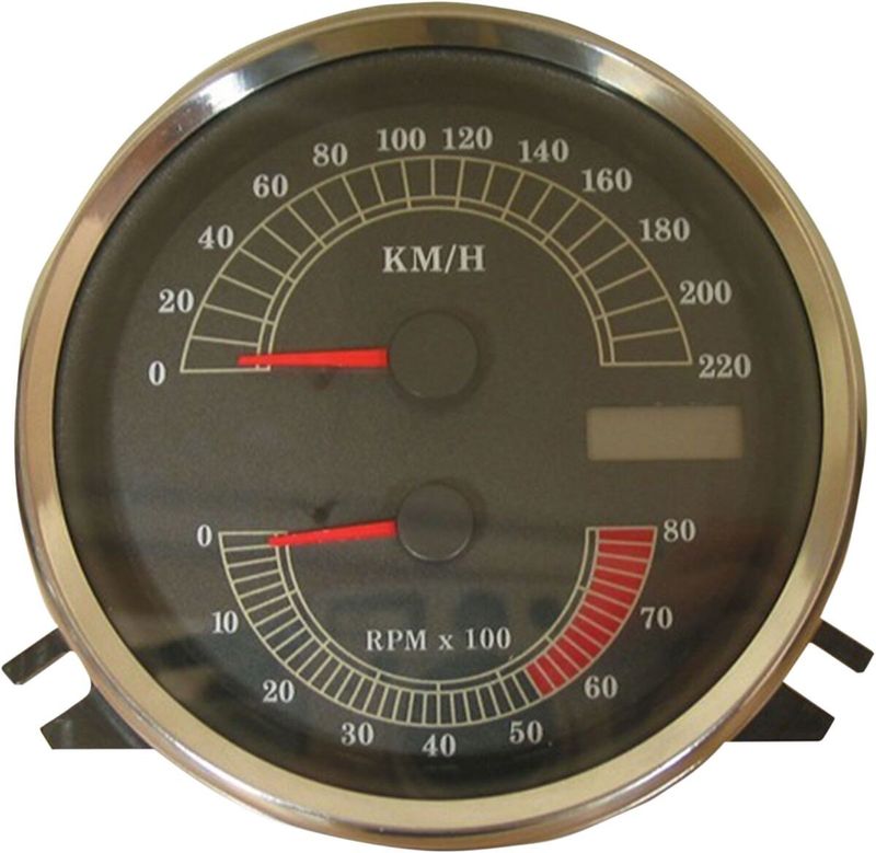 Varvräknare hastighetsmätare Drag Specialties Electric Speedo-tachometer Flhr H-D 96-03
