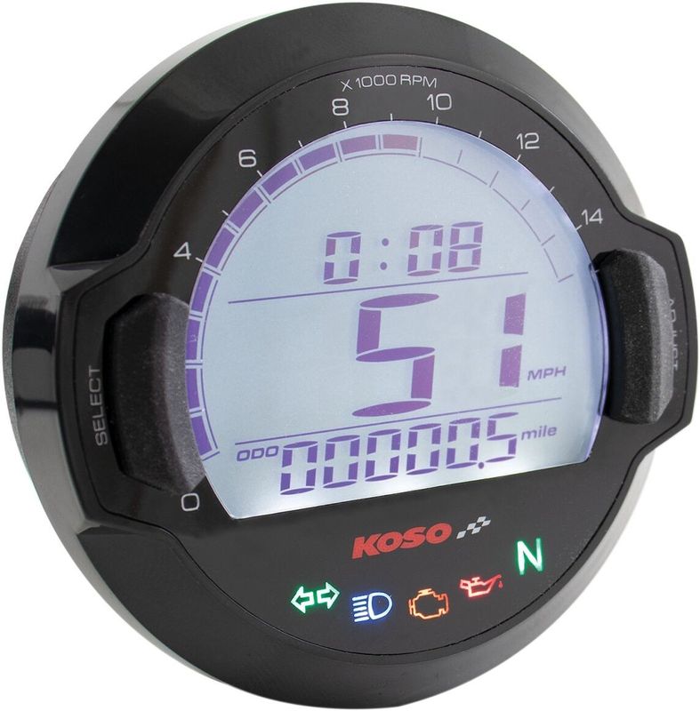 Varvräknare Koso D64 DL-03SR svart universal