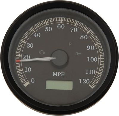 Hastighetsmätare Drag Specialties Programmable 3-3/8" svart Sportster 99-03, Dyna 99-03 T21-69A3BBDS