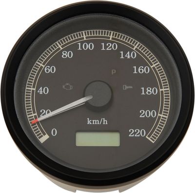 Hastighetsmätare Drag Specialties Programmable 3-3/8" svart Sportster 99-03, Dyna 99-03 T21-69A4BBDS