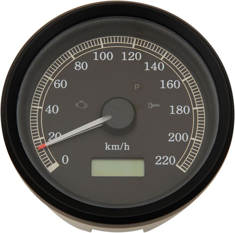 Hastighetsmätare Drag Specialties Programmable 3-3/8" svart Sportster 99-03, Dyna 99-03 T21-69A4BBDS