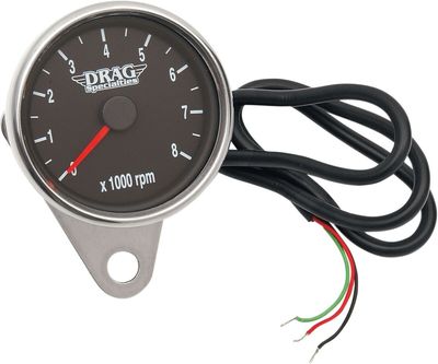 Varvräknare Drag Specialties 8000 2.4 LED krom/svart/röd