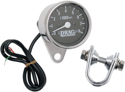 Varvräknare Drag Specialties 2.4 LED krom svart vit