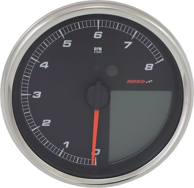 Varvräknare hastighetsmätare Koso HD-05 krom Softail 11-17