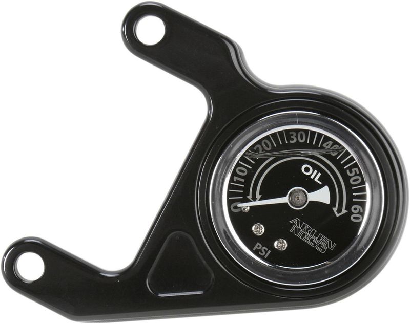 Oljetrycksmätare Arlen Ness Radius svart Evo Big Twin 84-99