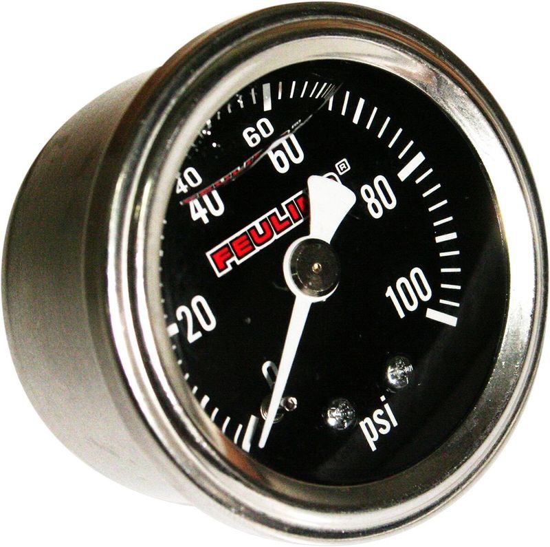 Oljetrycksmätare Feuling 100PSI svart universal 9043
