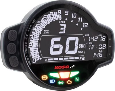 Varvräknare Koso MS-01 Speedo svart universal