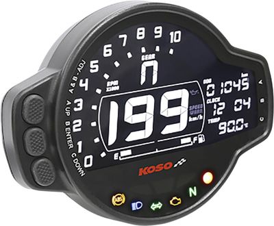 Varvräknare Koso MS-01 Speedo svart universal