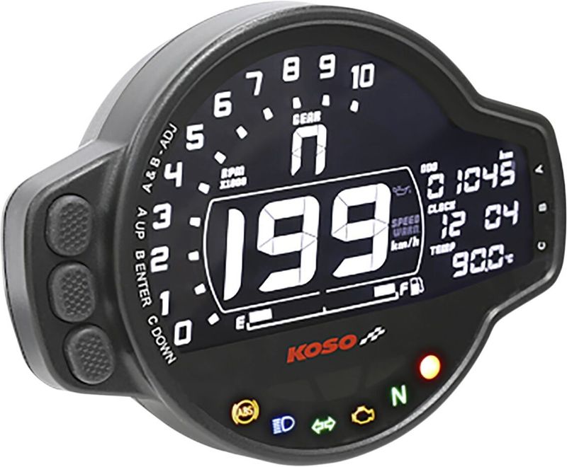 Varvräknare Koso MS-01 Speedo svart universal