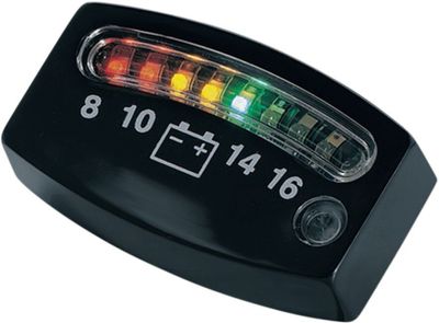 Mätare batteri Kuryakyn LED svart