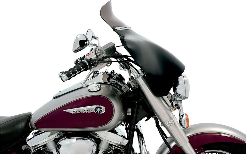 List kåpa Memphis Shades Windsheild rostfri spårad polerad