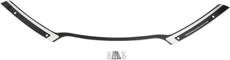 List vindruta Performance Machine PM Touring Scallop svart anodiserad