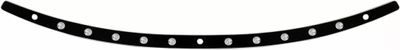 List vindruta Memphis Shades Dish rostfri svart Touring 96-13