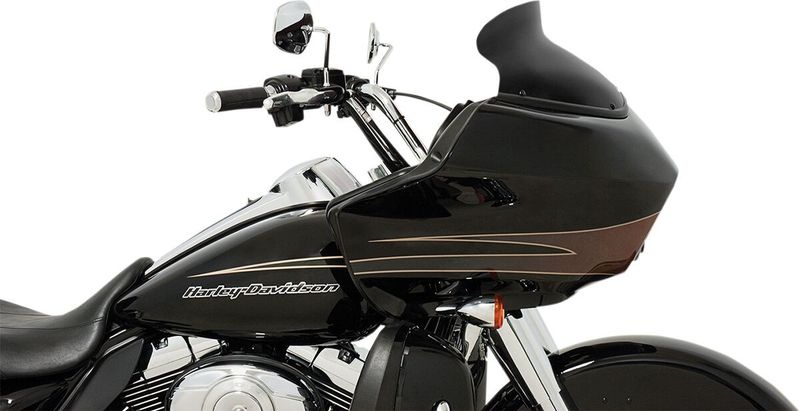 Vindruta Memphis Shades Spoiler OE Fairings Shild 6 6.5 svart Touring 10-13