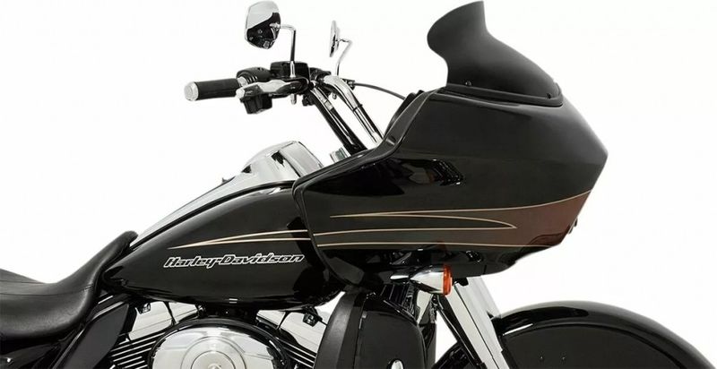 Vindruta Memphis Shades Spoiler OE Fairings Shild 6BLK 6.5 svart Touring 15-24