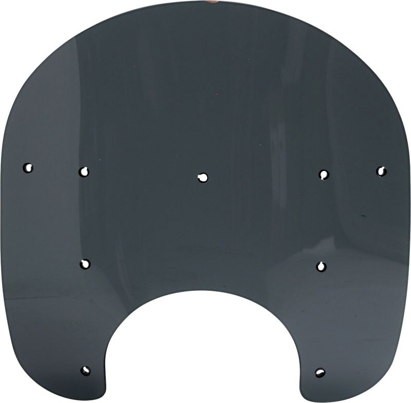 Vindruta Memphis Shades ersättningsplast 15" mörk rökfärgad Road King