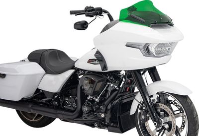 Vindruta Klock Werks Kolor 10 Sport Touring 23-upp grön