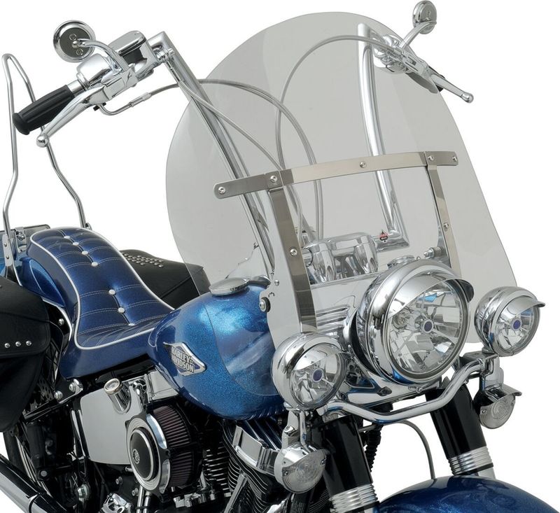Vindruta Klock Werks Billboard klar Softail 86-upp, Trike 17-19