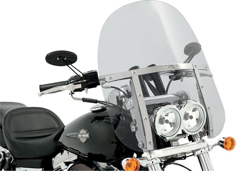 Vindruta Memphis Shades Fats dubbel klar Dyna 08-17