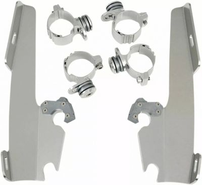 Monteringssats Memphis Shades Fats Trigger-Lock smal polerad H-D 72-22