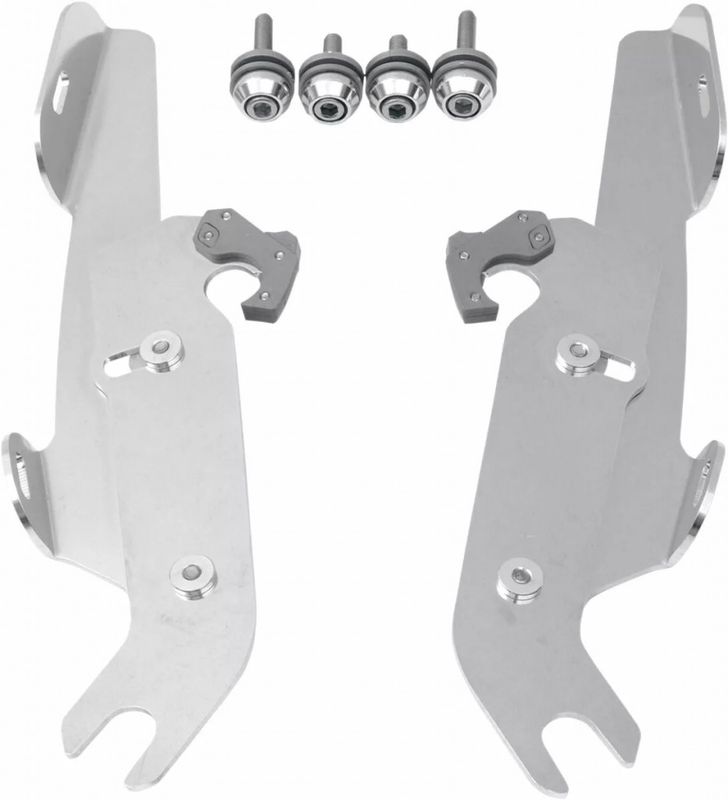 Monteringssats Memphis Shades Fats Trigger-Lock smal polerad Softail 86-17