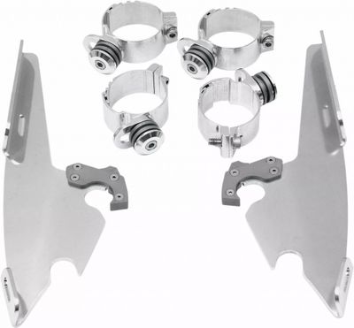 Monteringssats Memphis Shades Fats Trigger-Lock smal polerad Dyna 06-17, Softail 08-24