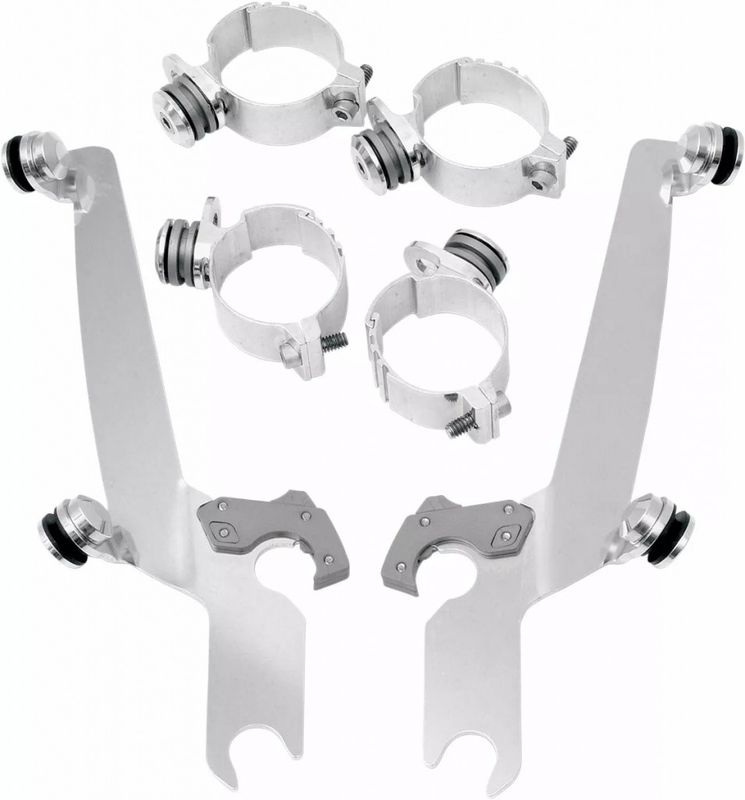 Monteringssats Memphis Shades Sportshield Trigger-Lock polerad Dyna 06-17, Softail 08-24