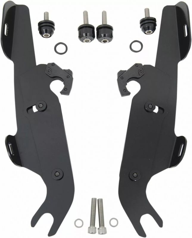 Monteringssats Memphis Shades Fats Trigger-Lock smal svart Softail 86-17