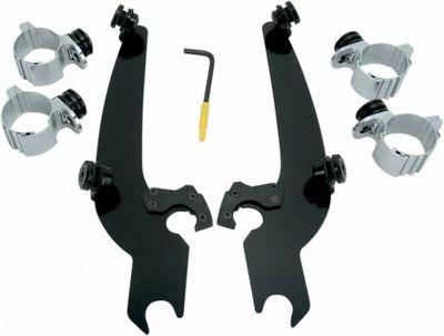 Monteringssats Memphis Shades Sportshield Trigger-Lock H-D 72-22 svart