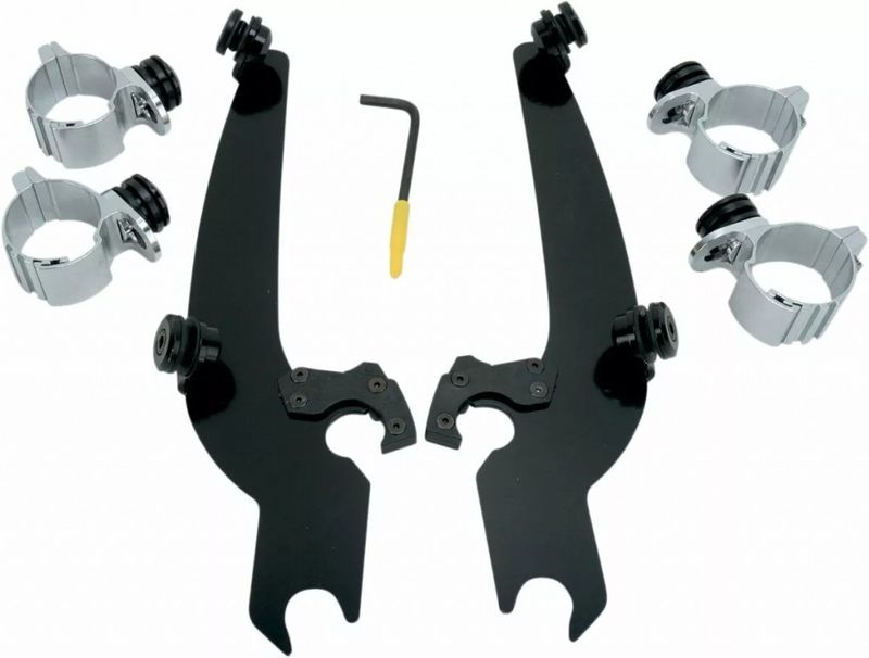 Monteringssats Memphis Shades Sportshield Trigger-Lock H-D 72-22 svart
