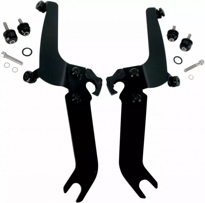 Monteringssats Memphis Shades Sportshield Trigger-Lock svart Softail 86-17 MEB8923