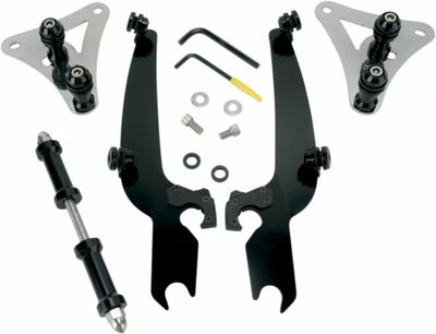 Monteringssats Memphis Shades Sportshield Trigger-Lock svart Softail 88-07