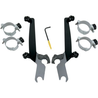 Monteringssats Memphis Shades Sportshield Trigger-Lock svart H-D 06-24