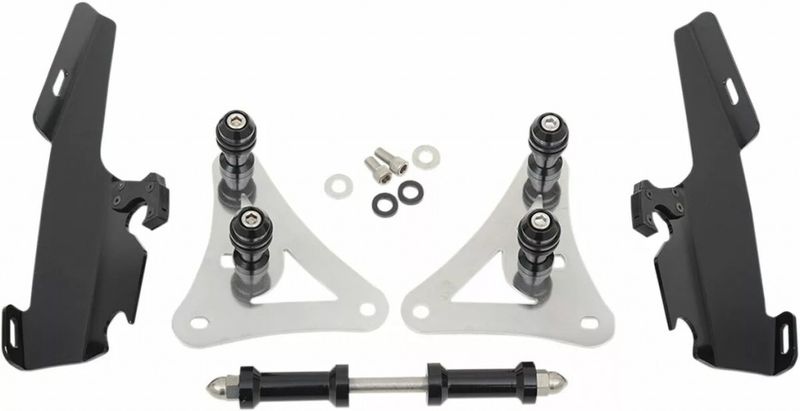 Monteringssats Memphis Shades Fats Trigger-Lock smal svart Softail 88-07