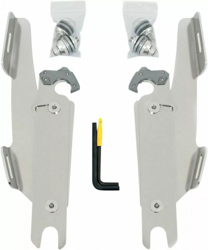 Monteringssats Memphis Shades Fats Trigger-Lock Cov Wo/lb smal polerad Softail 86-17