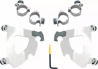 Monteringssats Memphis Shades Trigger-Lock Gauntlet-kåpa polerad XL Sportster 48