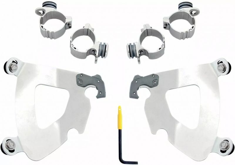 Monteringssats Memphis Shades Trigger-Lock Gauntlet-kåpa polerad XL Sportster 48
