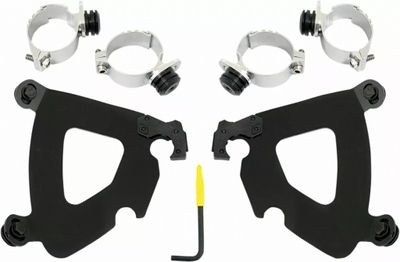 Monteringssats Memphis Shades Gauntlet Trigger-Lock svart Dyna 06-17, Softail 18-24