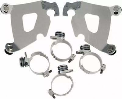 Monteringssats Memphis Shades Trigger-Lock Dyna 06-17, Softail 18-24 polerad