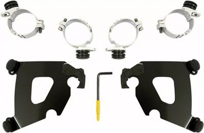 Monteringssats Memphis Shades Trigger-Lock Dyna 06-17, Softail 18-24 svart