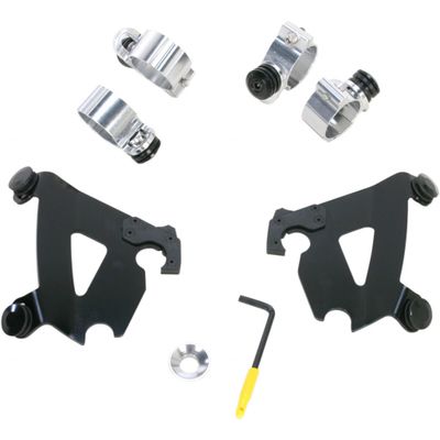 Monteringssats Memphis Shades Trigger-Lock svart Sportster 86-22, Dyna 93-05