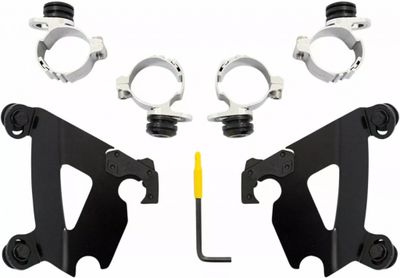 Monteringssats Memphis Shades Trigger-Lock svart Sportster 96-16, Street 15-19