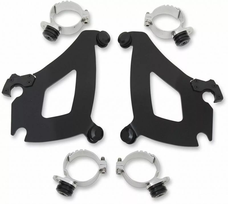 Monteringssats Memphis Shades Trigger-Lock svart Softail 13-17