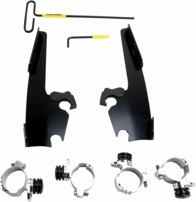Monteringssats Memphis Shades Fats Trigger-Lock smal svart Sportster 10-19