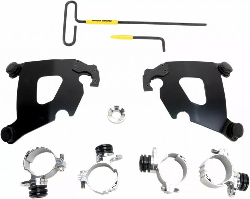 Monteringssats Memphis Shades Trigger-Lock Cafe svart Sportster 11-19